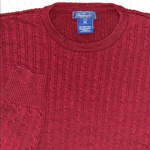 Faconnable 100% Merino Wool Italian Made in Italy Cableknit Sweater M
